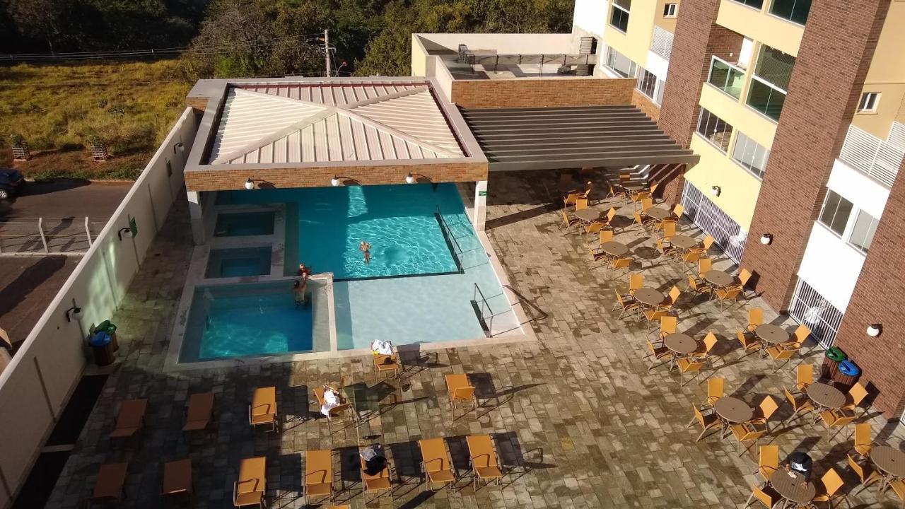 Piazza Com Acesso Ao Clube Diroma Aparthotel Caldas Novas Eksteriør bilde